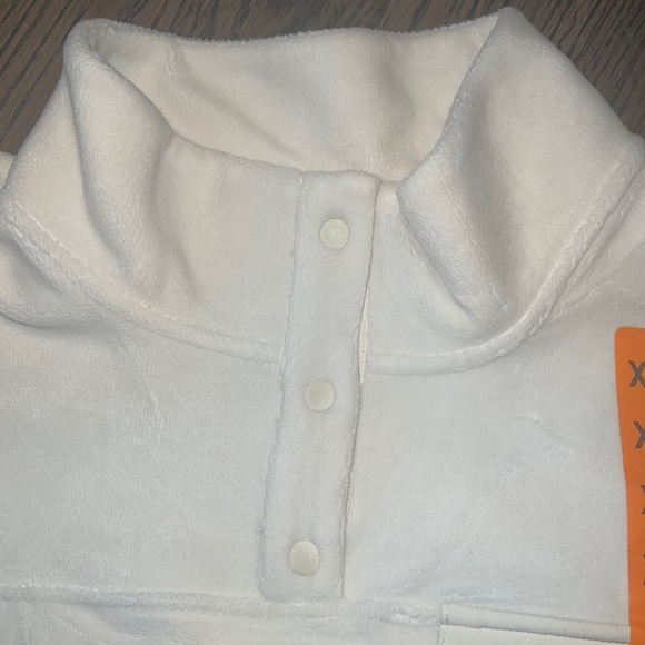 NEW 32° Degrees Ladies' Snap Fleece Pullover, White, 3X - Soft & Warm! - Picture 6 of 9